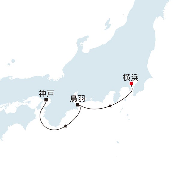 飛鳥Ⅲ アスカバルコニーC【横浜発/神戸着】夏の鳥羽・神戸クルーズ(4日間)1